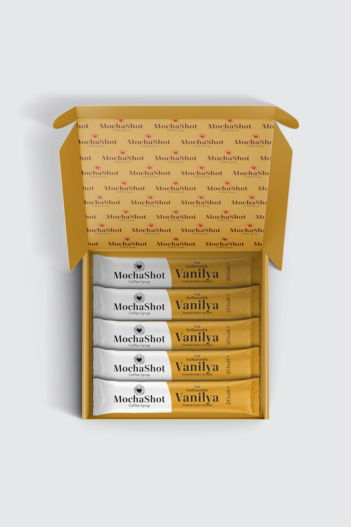 Mocha Shot MochaShot Vanilya Aromalı Tek Kullanımlık Kahve Şurubu 20 ml x 15 Adet - Görsel 2