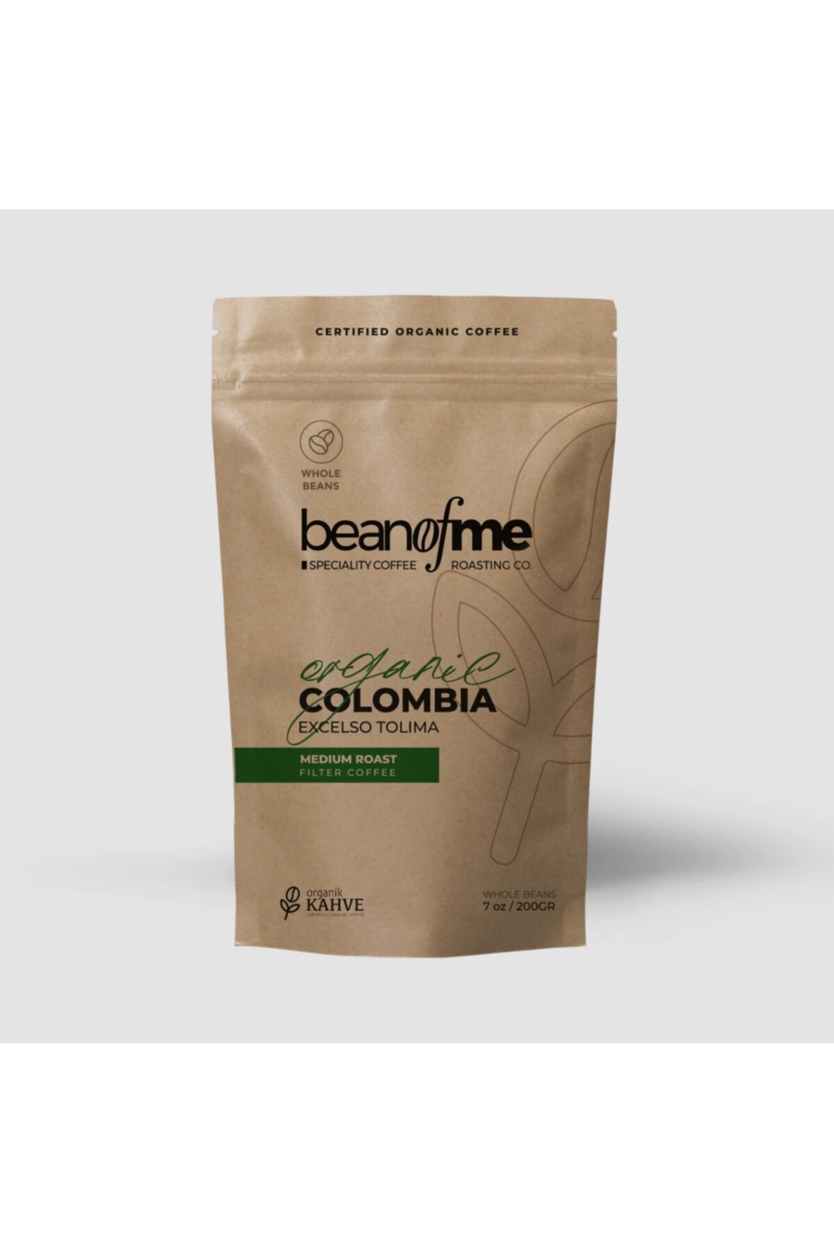 BeanOfMe Coffee Roasting Beanofme Organik Kolombiya Exelco Tolima -200gr-