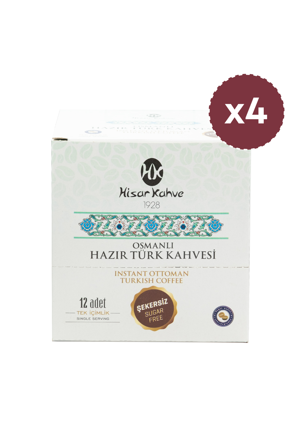 Hisar Kahve Hazır Osmanlı Türk Kahvesi Şekersiz 12'li (X4) - Görsel 2