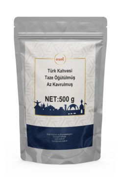 Ezel Kahve Türk Kahvesi – Az Kavrulmuş ve Taze Öğütülmüş 500 g - Zipli Ambalaj