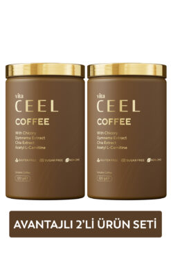 VitaCeel 2'li Hindiba, Gimneya, Chia Extract, L-Karnitin İçeren Detox Kahve