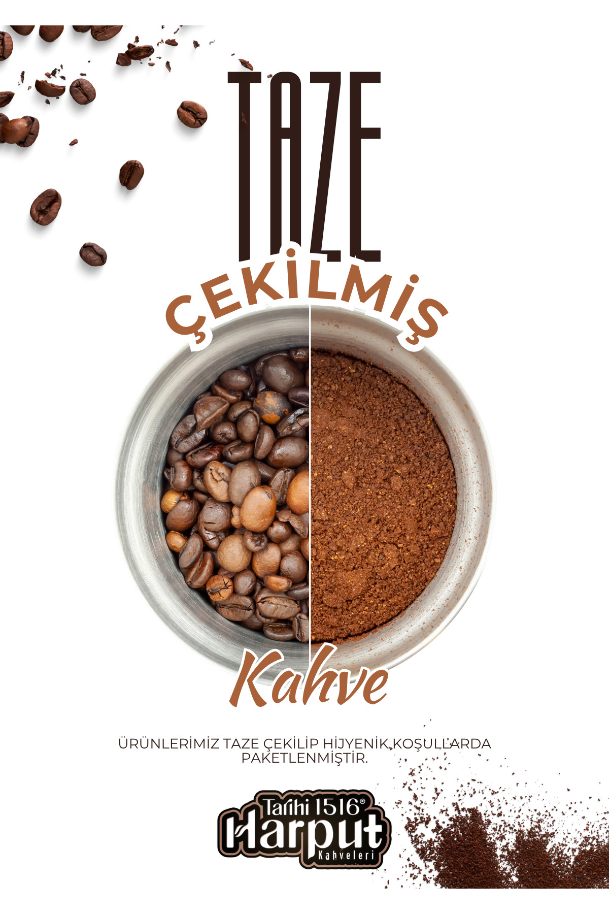 Tarihi Harput 1516 Dibek Kahvesi 3’lü Set (SADE FISTIKLI DAMLA SAKIZLI) 3x250 gr | Geleneksel Hediyelik Paket - Görsel 2