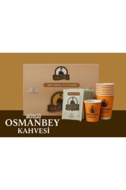 OSMAN BEY KAHVESİ 10 SANİYEDE HAZIR TÜRK KAHVESİ 50'lİ paket- 50 adet kahve bardagı hediyedir.SÜTLÜ