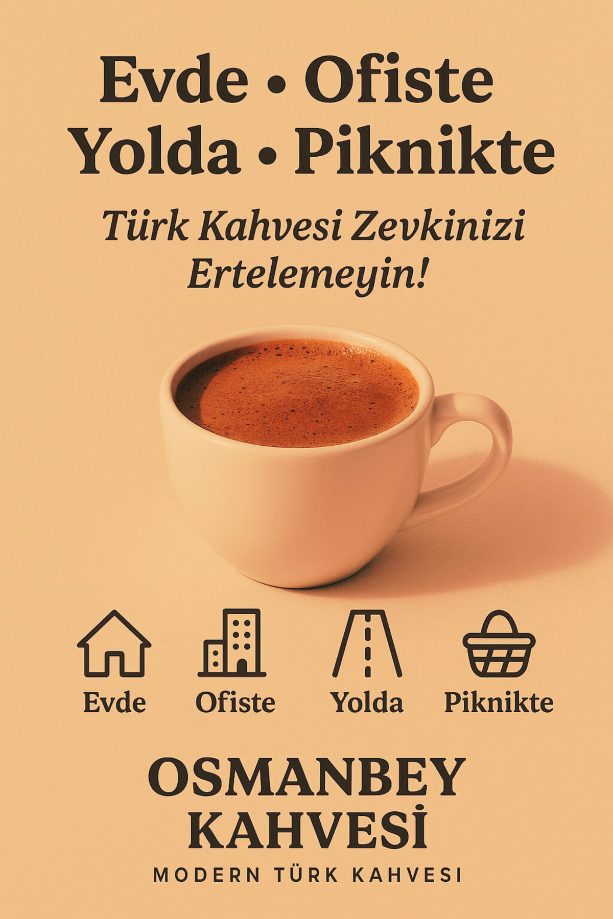 OSMAN BEY KAHVESİ 10 SANİYEDE HAZIR TÜRK KAHVESİ 50'lİ paket- 50 adet kahve bardagı hediyedir.SÜTLÜ - Görsel 3