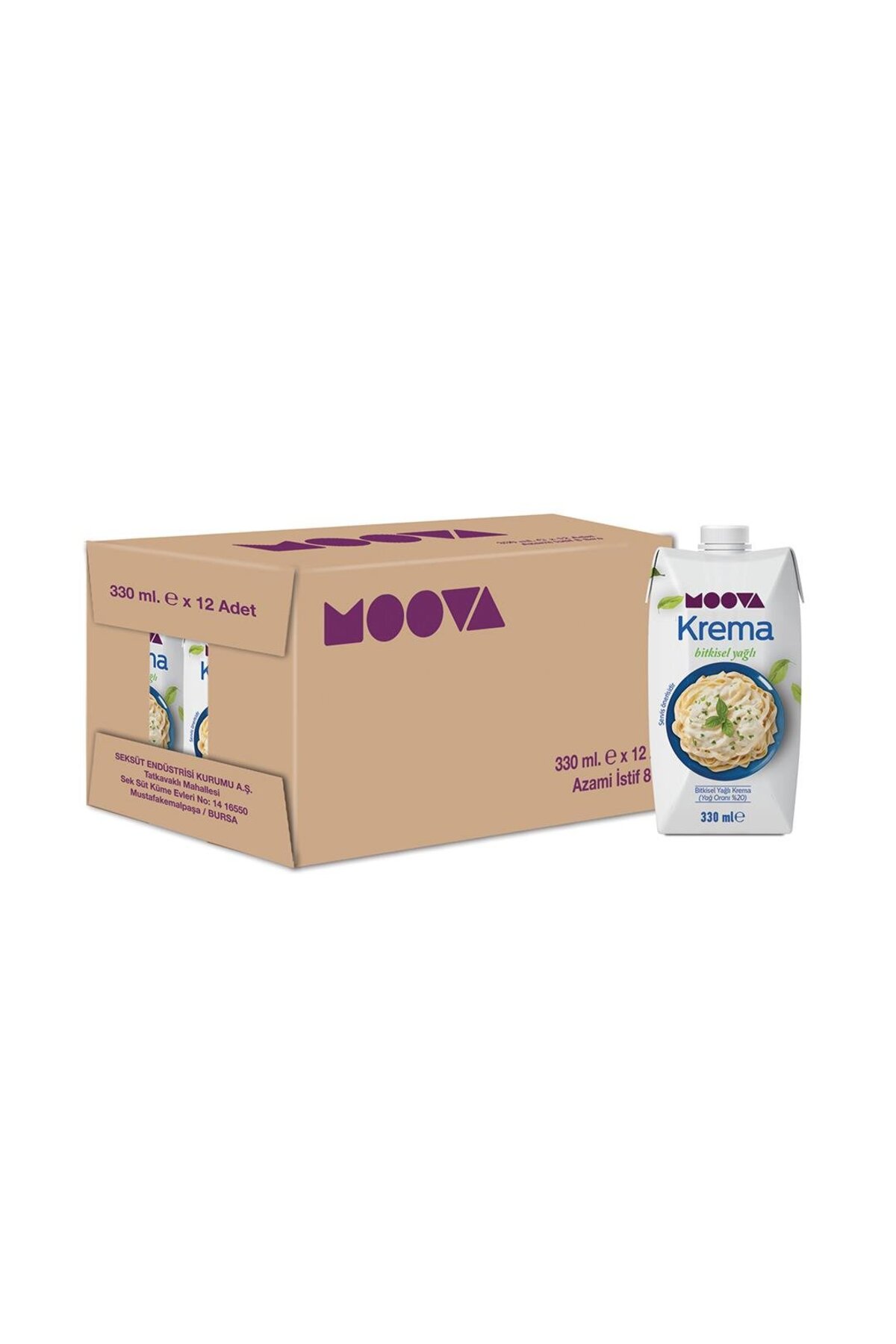 Sek MOOVA 330 ML BİTKİSEL KREMA