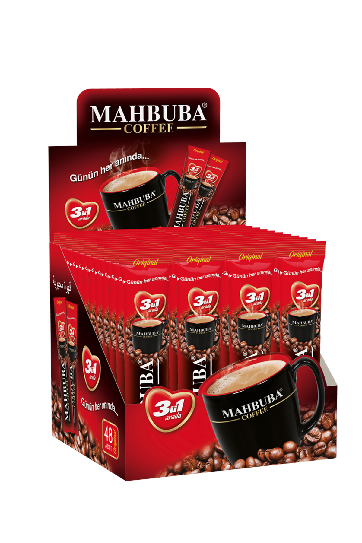 Mahbuba 3ü1 Arada Hazır Kahve 48x18gr