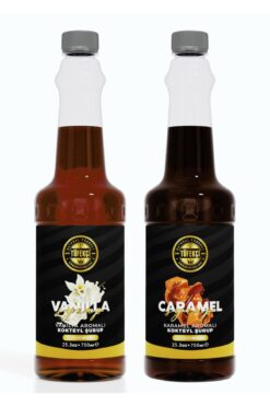By Tüfekçi Karamel-vanilya Avantajlı Paket Kokteyl, Pasta Ve Kahve Şurubu (750 ML X 2)