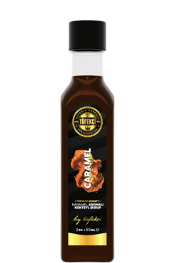By Tüfekçi Gourmet Series Karamel (CARAMEL) Aromalı Kokteyl, Tatlı, Kahve Şurubu 60ml – Pancar Şekeri