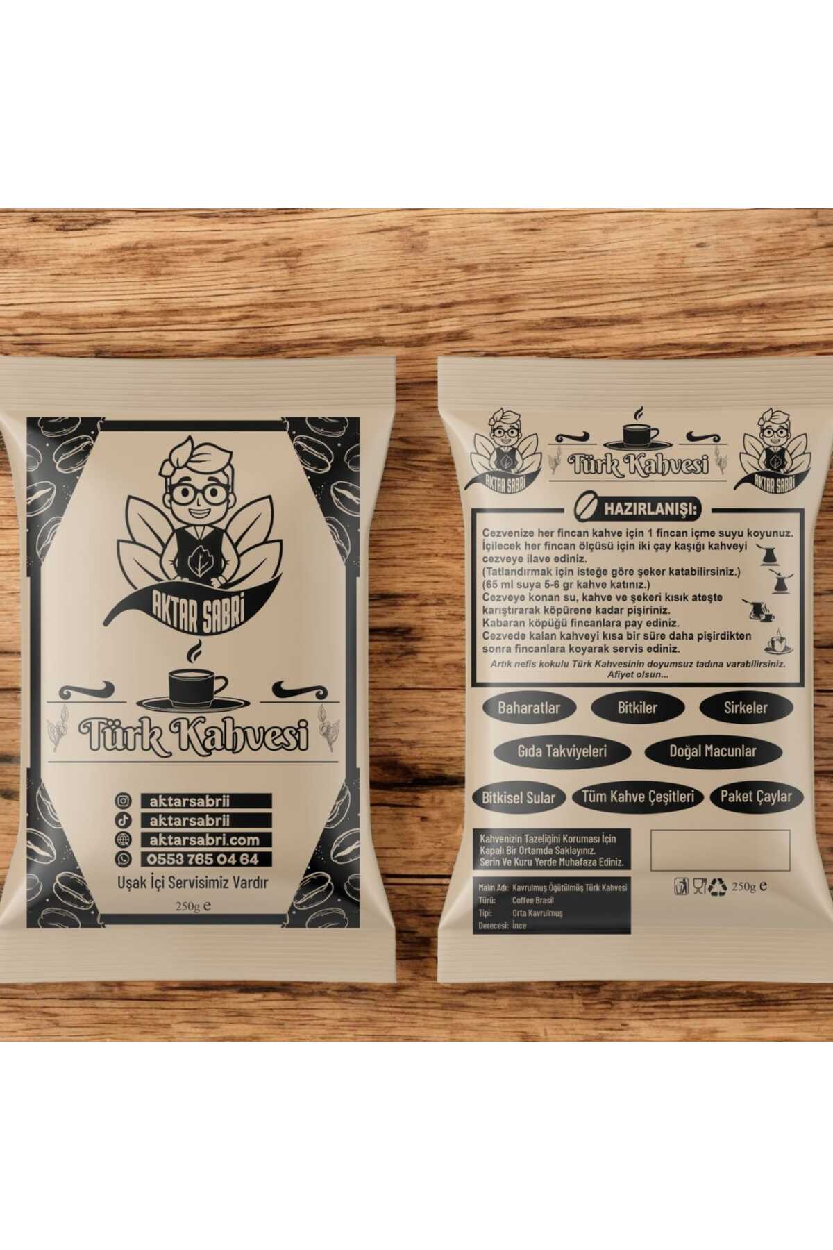 aktar sabri Türk kahvesi 250 gr (meşhur aktar sabri türk kahvesi) - Görsel 2