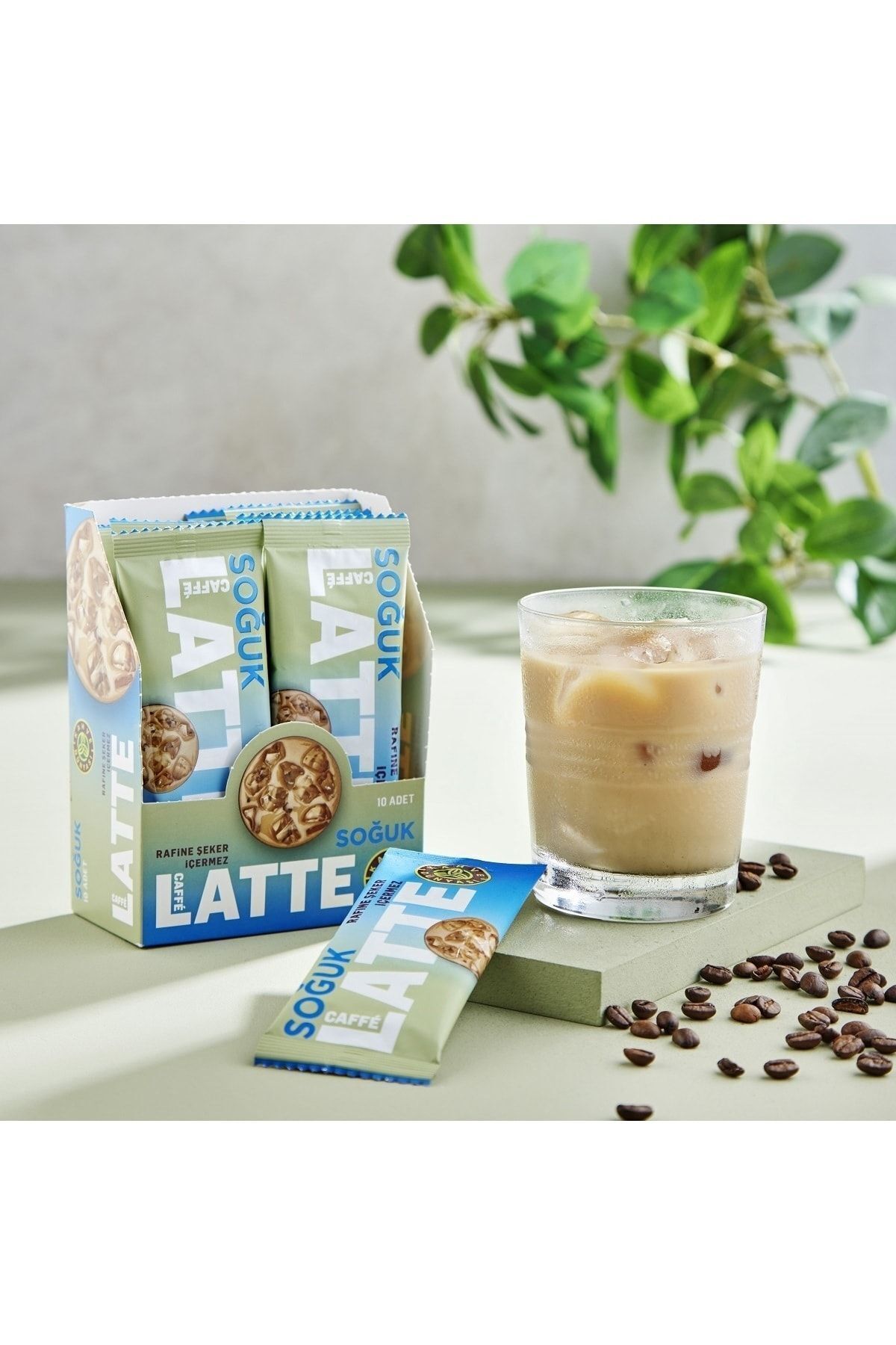 Kahve Dünyası Özel Seri Soğuk Caffe Latte Rafine Şeker İlavesiz 10'lu