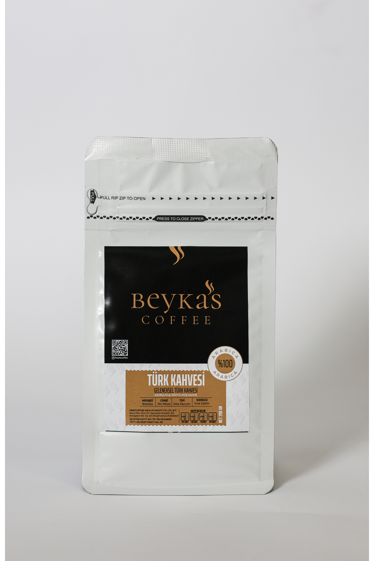 BEYKAs coffee TÜRK KAHVESİ NİTELİKLİ NET:200 GR