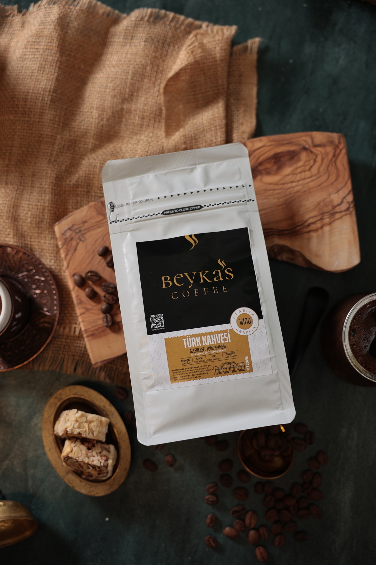 BEYKAs coffee TÜRK KAHVESİ NİTELİKLİ NET:200 GR - Görsel 3
