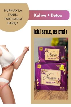 nurmax Kahve Detox Ikili Ürün ( Jel Hediyeli)