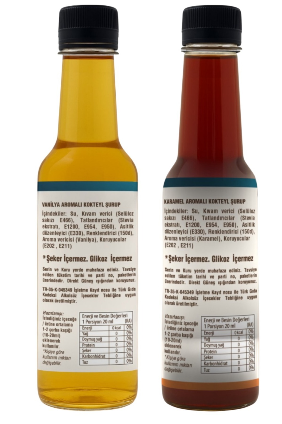 ESPERADO Şekersiz ( Sugar Free) - Vanilya * Karamel Aromalı Kahve Şurubu 2 Li Set 250 ml X 2 Ad. - Görsel 3