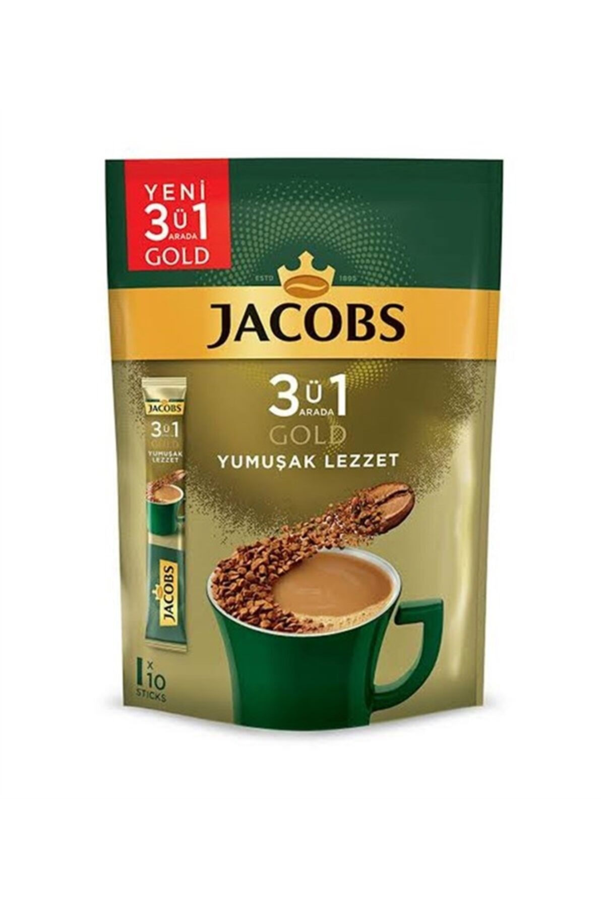 Jacobs 3ü1 Arada Gold Yumuşak Lezzet 10 Lu