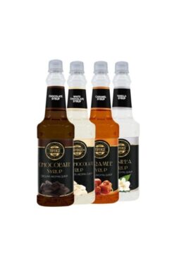 By Tüfekçi 4 Lü Avantaj Paketi ( Çikolata Beyaz Çikolata Karamel Vanilya) 750  ml Şurubu