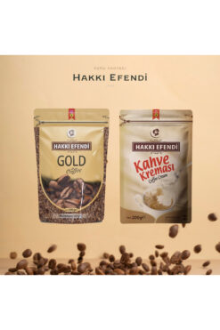 Hakkı Efendi Gold Kahve 150 Gr+ Kahve Kreması 200 gr Ekonomik Kahve Seti