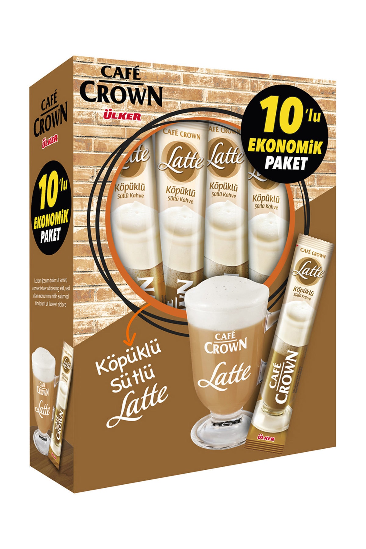Cafe Crown Latte Kahve 17 G X10'lu Paket