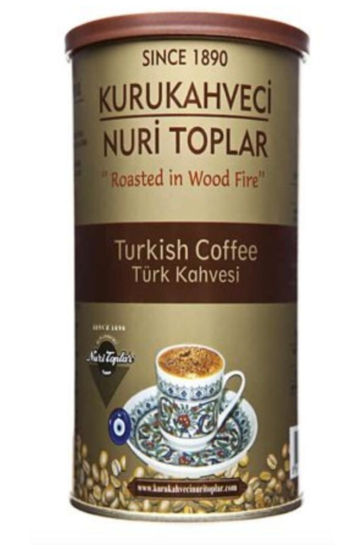 Nuri Toplar Kurukahveci Türk Kahvesi Teneke 250 G