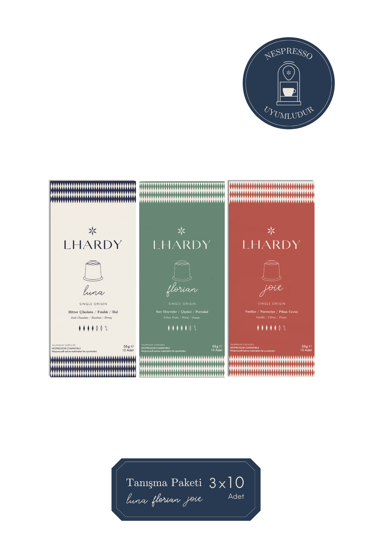 LHARDY Kapsül Kahve Tanışma Paketi (10 X 3 ADET)