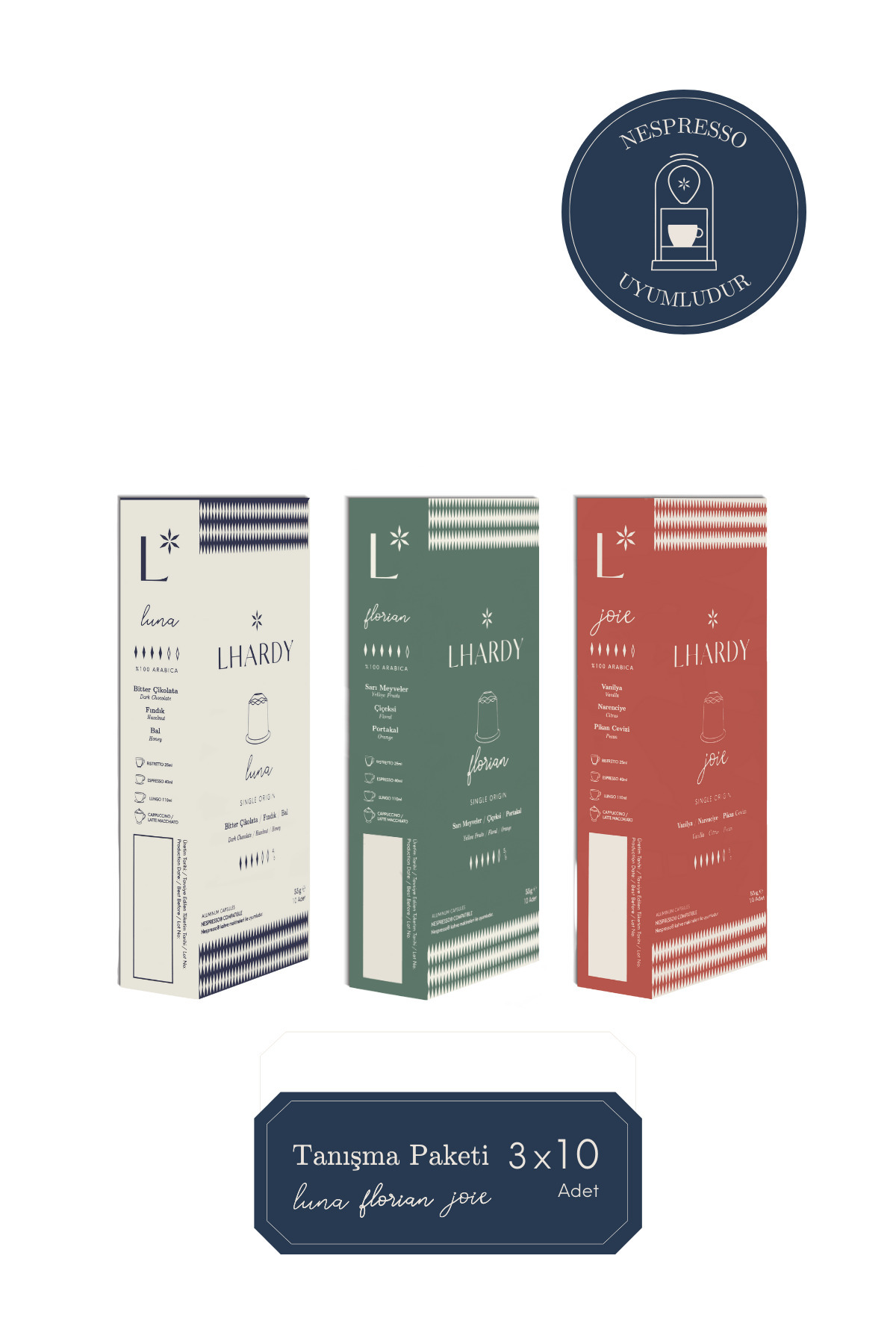 LHARDY Kapsül Kahve Tanışma Paketi (10 X 3 ADET) - Görsel 2