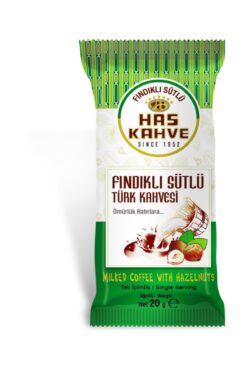 Has Kahve Has Tek Içimlik Fındıklı Sütlü Türk Kahvesi 12'li * 20 gr