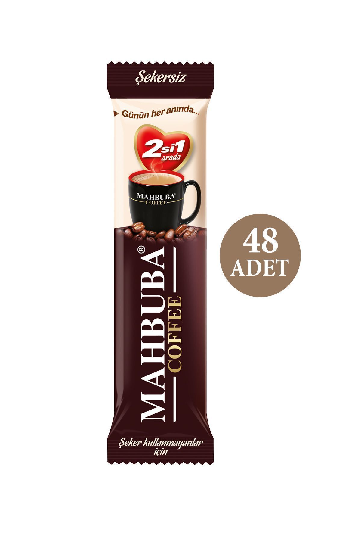 Mahbuba 2si1 Arada Şekersiz Hazır Kahve 48x10gr - Görsel 2