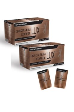 NUTRIPHARMA QUICK SLIM Slim Lux Coffee 60 Saşe - Karnitin, Inülin Içeren Kolajenli Kahve, Form Kahve