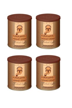 Mehmet Efendi Kurukahveci Mehmet Efendi Türk Kahvesi 250 Gr Teneke X 4 Adet