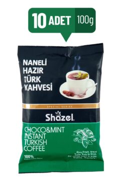 Shazel Naneli Hazır Türk Kahvesi 100 G X 10 Adet (AROMALI)