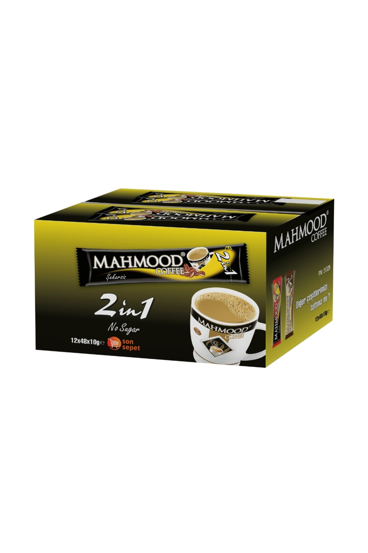 Mahmood Coffee 2si 1 Arada Hazır Kahve 48 Adet X 10 gr (1 KOLİ - 12'Lİ)