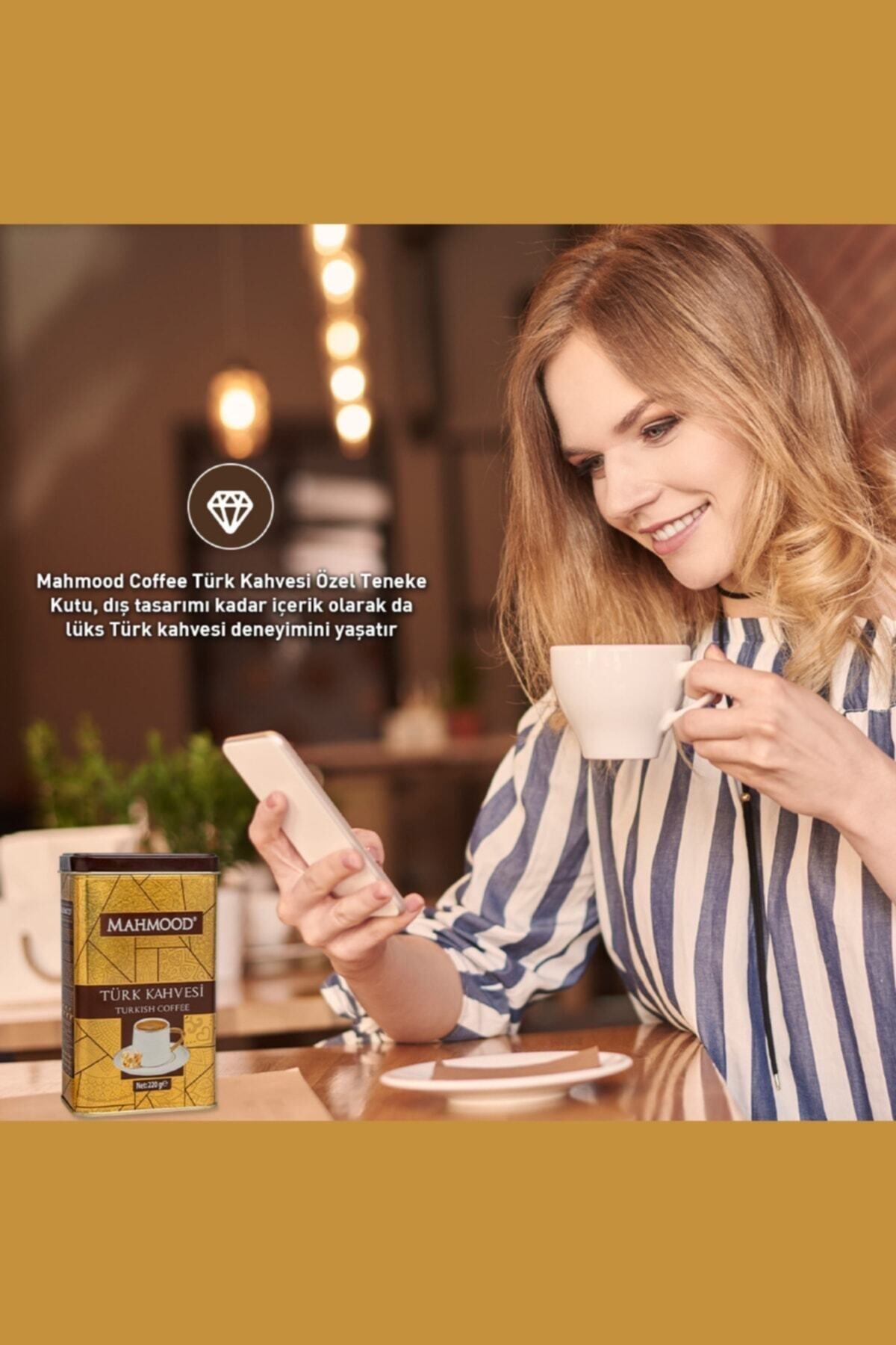 Mahmood Orta Kavrulmuş Türk Kahvesi Metal Kutu 220 gr - Görsel 3