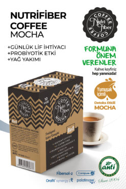Nutrifiber Coffee Mocha Detox Kahvesi, Hindiba Kahvesi Inülin,l-karnitin, Prebiyotik, Diyet