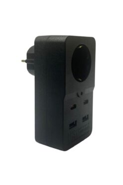 Go İthalat Isıya Dayanıklı Termal Akım Korumalı 1 Priz Girişli 2 USB Girişli 2 TYPE-C Girişli Pirz (5258)