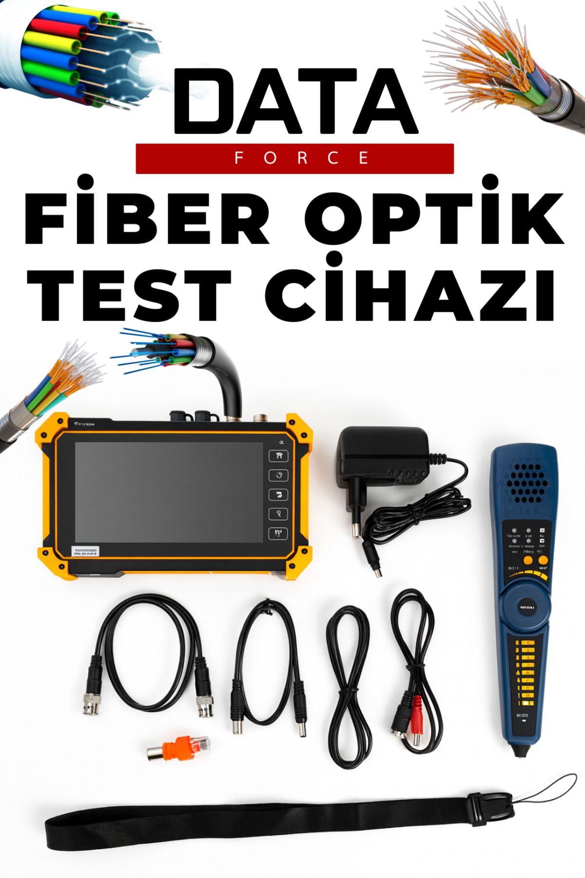 DataForce V58-S CCTV–IP–Fiber Test Cihazı + CCTV Kamera Test + Kablo Bulucu