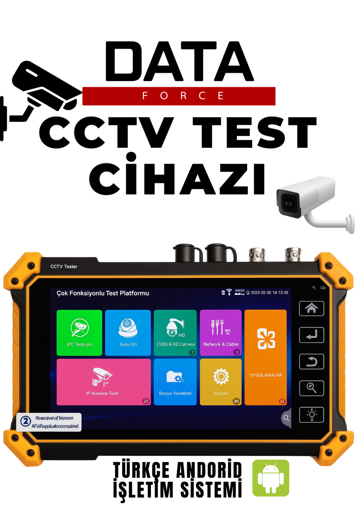 DataForce V58-S CCTV–IP–Fiber Test Cihazı + CCTV Kamera Test + Kablo Bulucu - Görsel 2