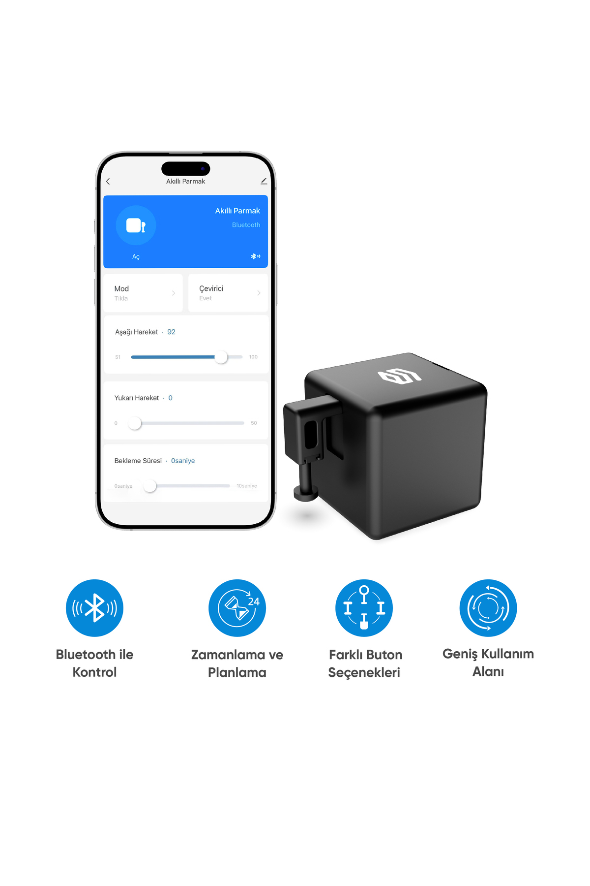 Şımart Teknoloji Akıllı Parmak Butonlar için Akıllı Yönetim