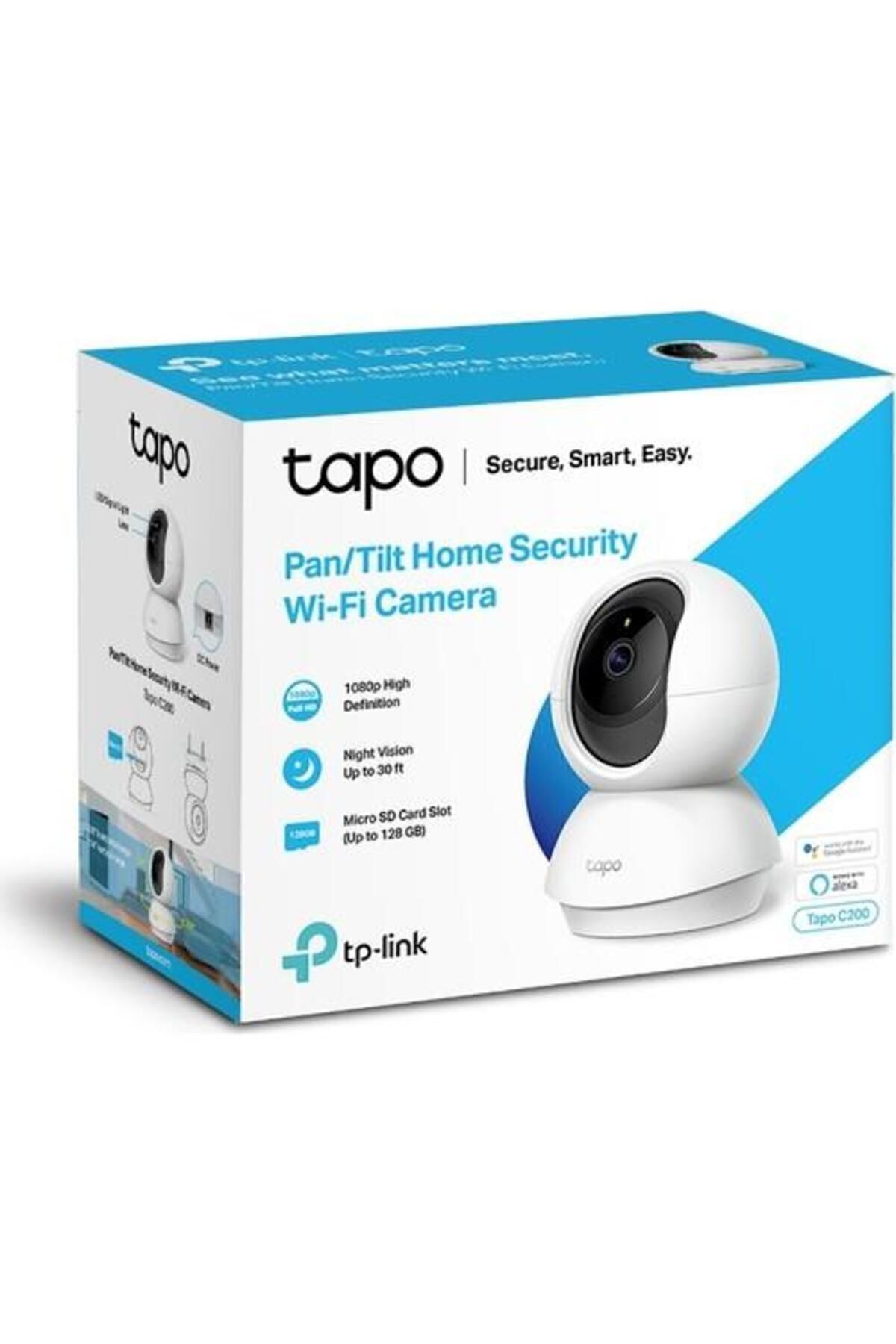 TP-LINK Tapo C200 1080p FHD İç Mekan Wifi Güvenlik Kamerası Hareket Tespit Ve Takibi 360D 9m Gece Görüşü - Görsel 3