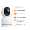 Xiaomi Smart Camera C500 Akıllı Ev Kamerası - 6MP 3.5K İnsan ve Evcil Hayvan Algılama (Xiaomi TR Garantili)