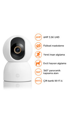 Xiaomi Smart Camera C500 Akıllı Ev Kamerası - 6MP 3.5K İnsan ve Evcil Hayvan Algılama (Xiaomi TR Garantili)