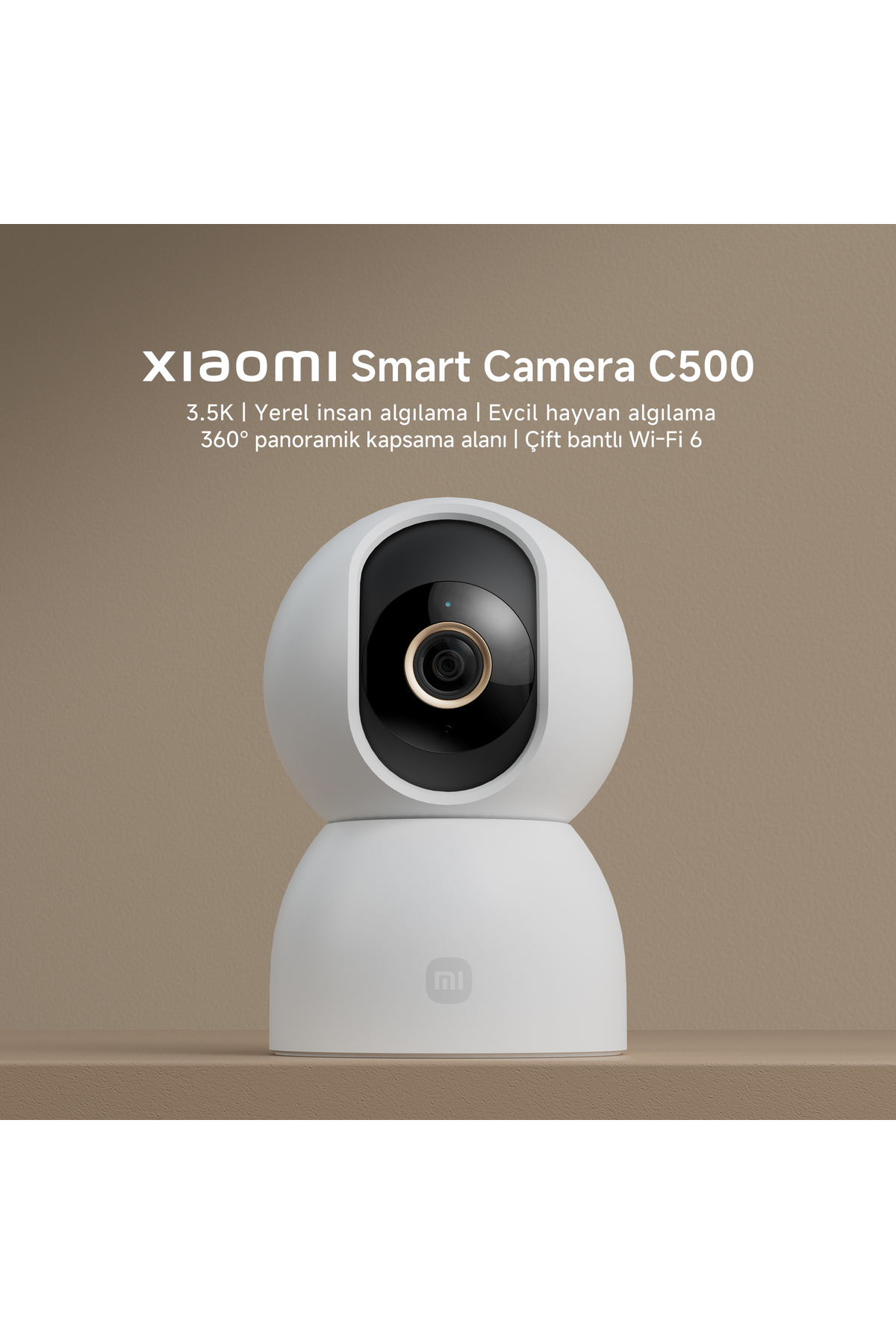 Xiaomi Smart Camera C500 Akıllı Ev Kamerası - 6MP 3.5K İnsan ve Evcil Hayvan Algılama (Xiaomi TR Garantili) - Görsel 2
