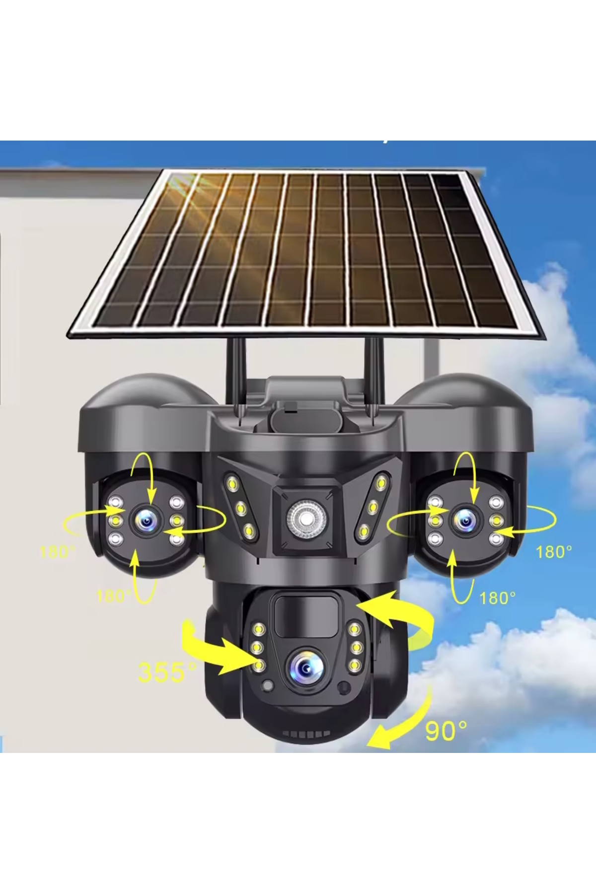 VİVATECH Ultimate O-Kam 7070 128GB 15MP Lens 3 Kamera UltraHD 4G Solar Akıllı Kamera - Görsel 2