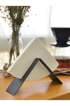 Genel Markalar Metal Filtre Kahve Kağıdı Tutucu Stand Aparatı, Üçgen Peçetelik Ve Filtre Kahve Kağıtlığı