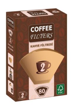 Genel Markalar Coffee Filters Filtre Kahve Kağıdı 1/2 2 Numara 80'li Paket