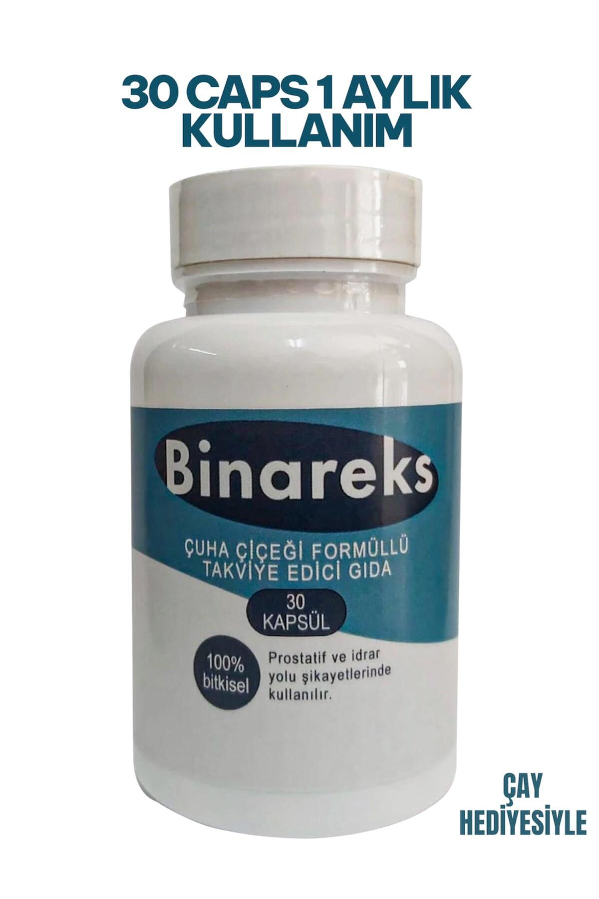 PRO Binareks Çuha Çiçegi Formüllü Bitkisel Takviye Edici Gıda Caps 30 Adet (1 Aylık Kullanım) Çay Hediye