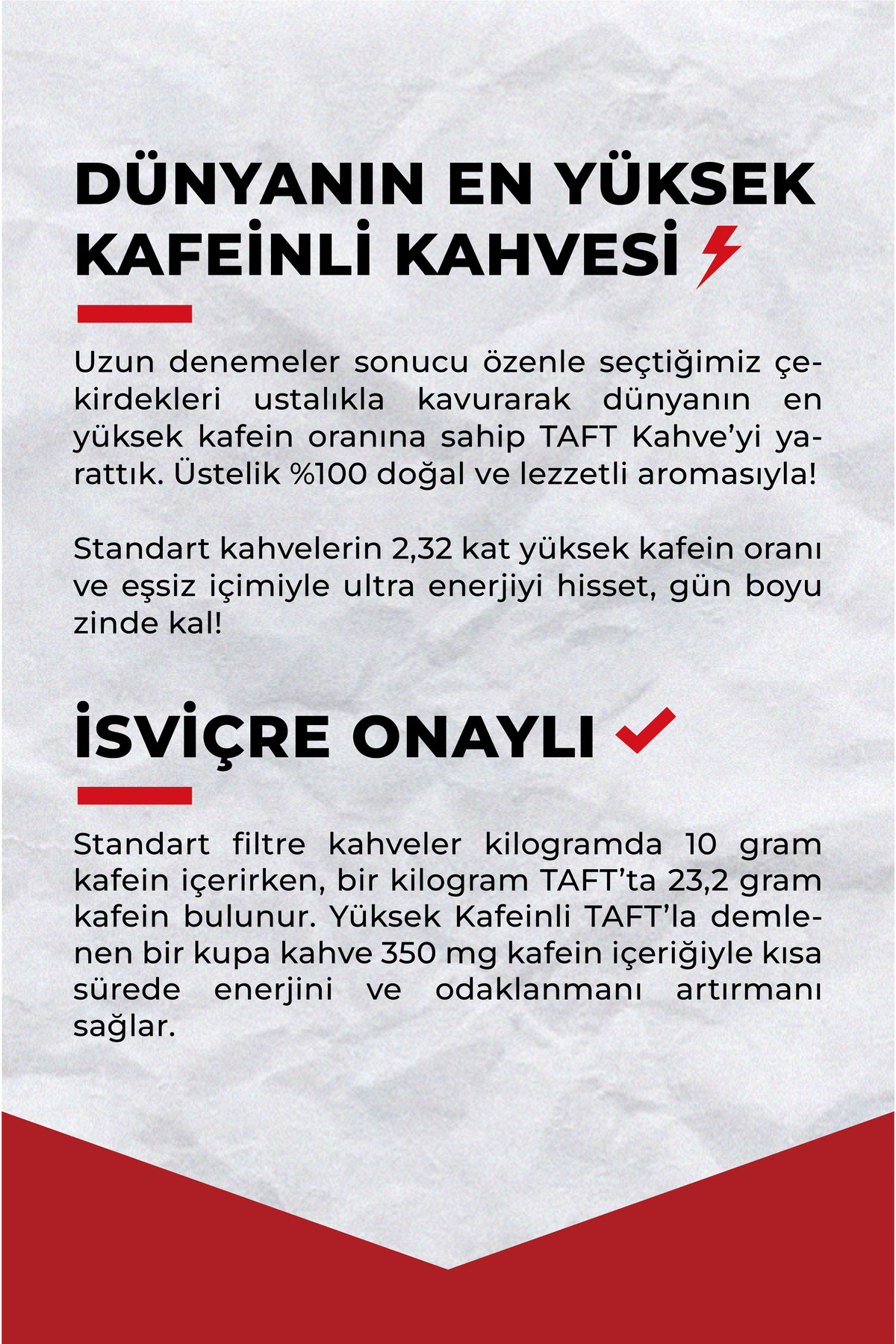 TAFT Coffee Co. Taft Yüksek Kafeinli Çekirdek Kahve 1kg - Görsel 2