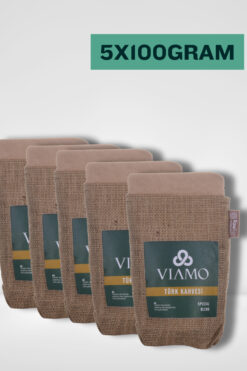 VIAMO 5 Adet Öğütülmüş Türk Kahvesi 100 gram Orta Kavrulmuş 5x100gram