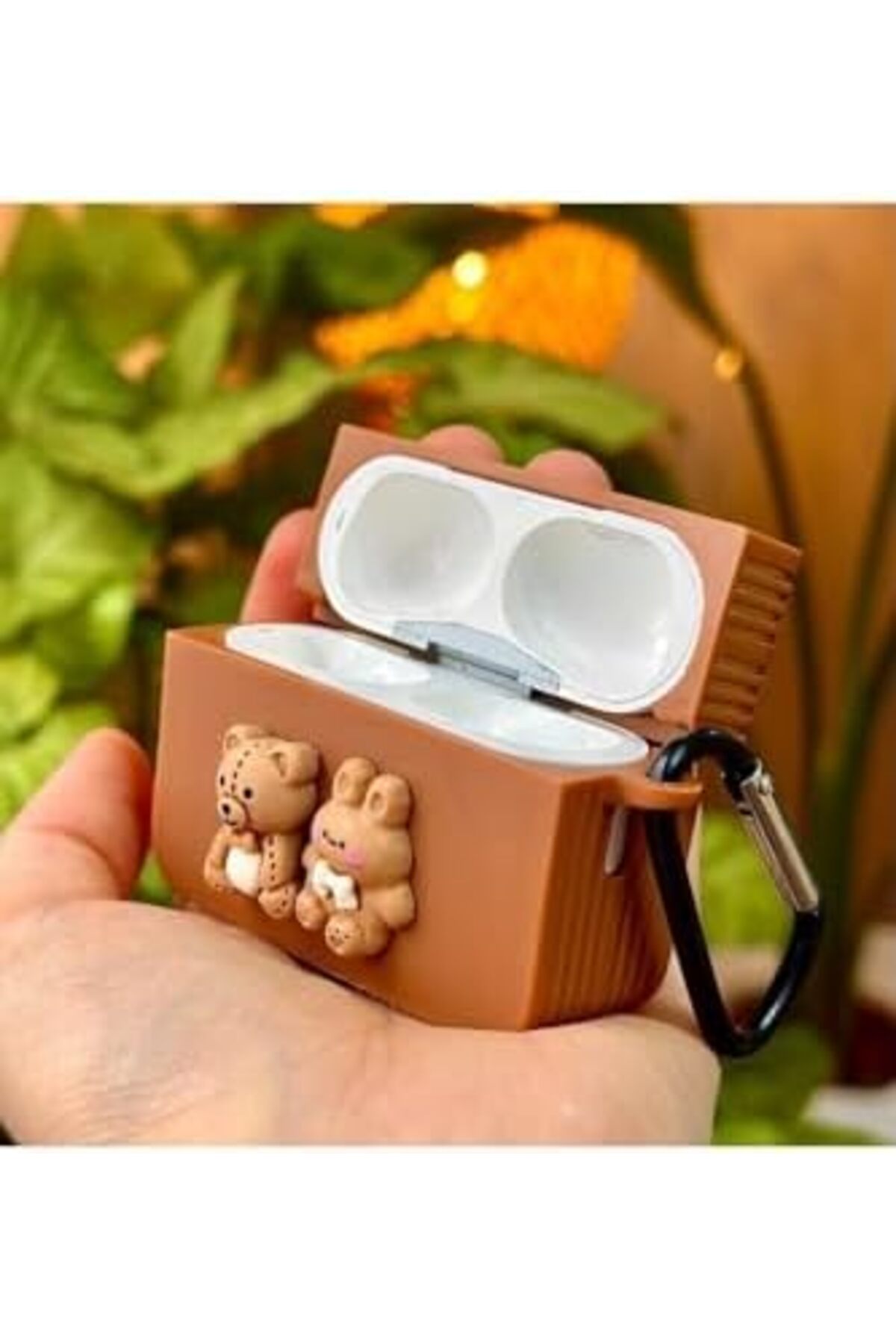 STOREMAX Pro - Pro2 ile Uyumlu Ayıcık Tasarımlı Kalın Silikon Kılıf - Kahve 1174074 - Görsel 3