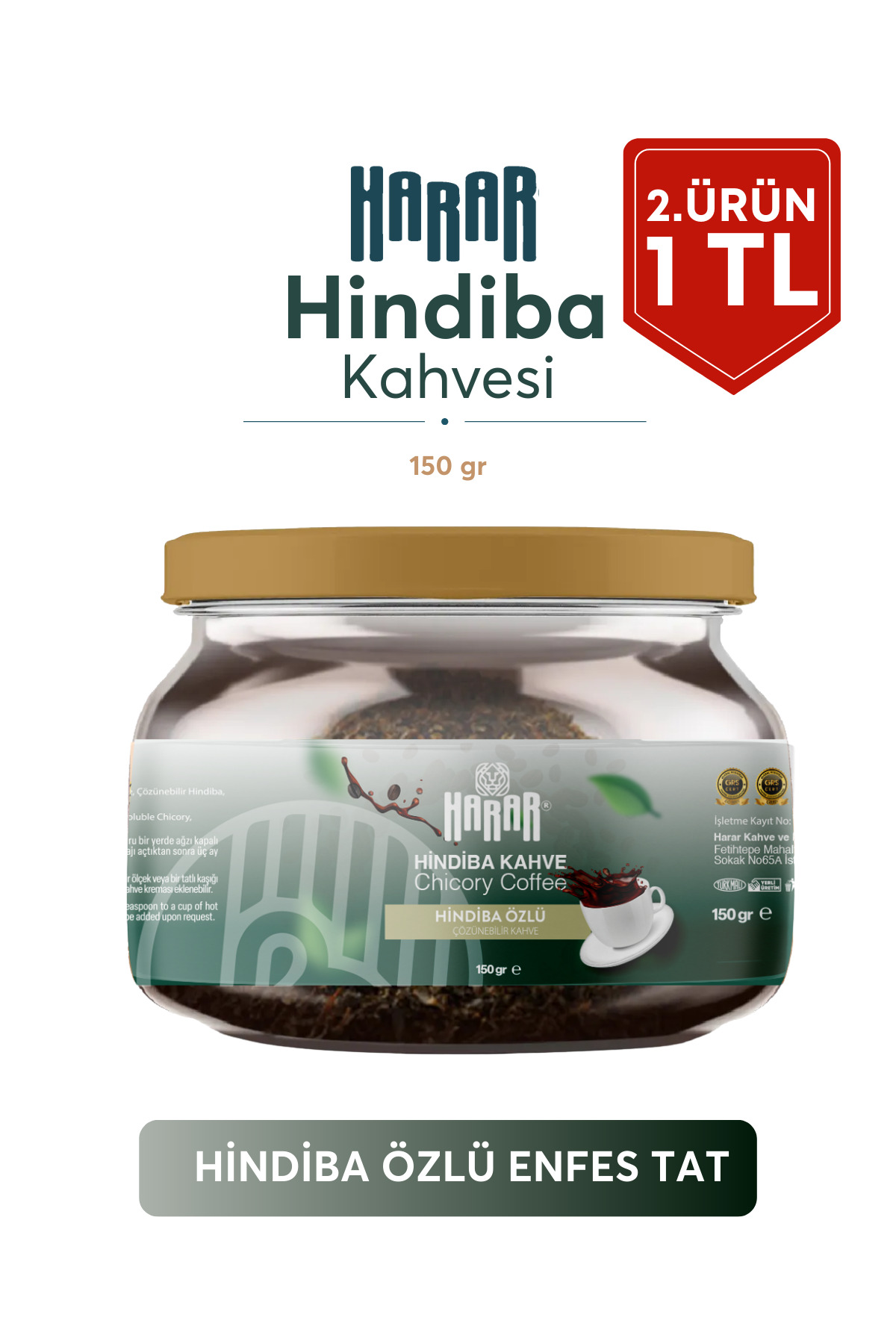 Harar Hindiba Kahvesi 1 Aylık (60 KULLANİM) Net 150gr