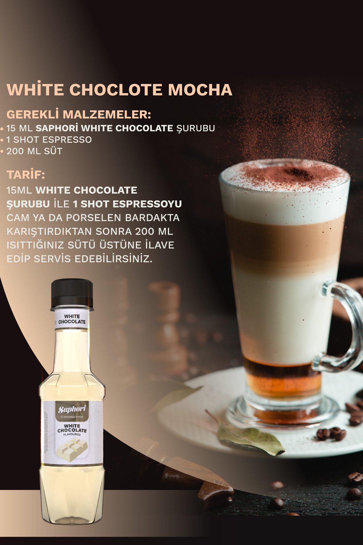 Saphori 6’lı Aromalı Kokteyl Şurubu Kahve Şurubu Seti 6 x 250 ML - Görsel 3